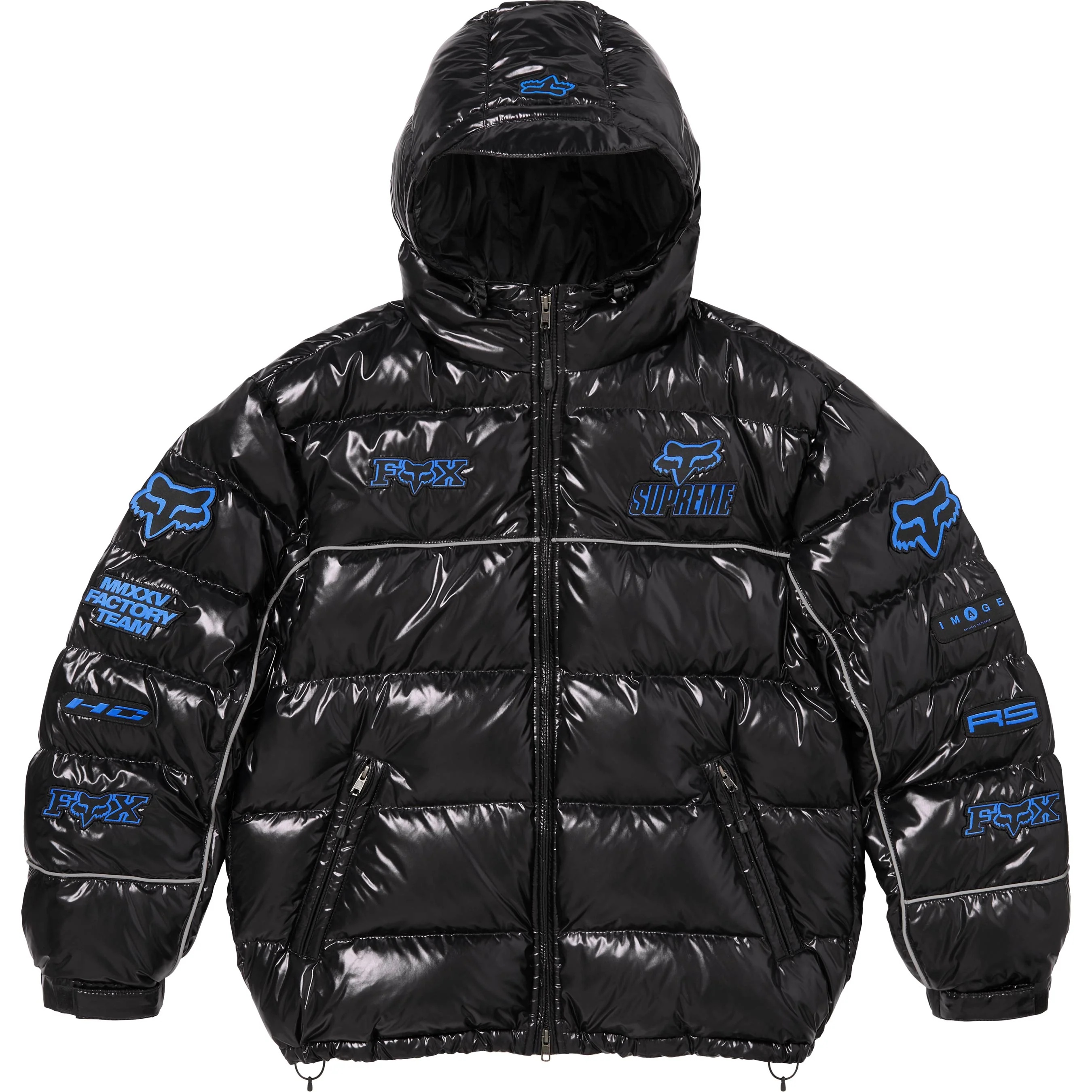 Supreme®/Fox Racing® Shiny Down Puffer Jacket view 3